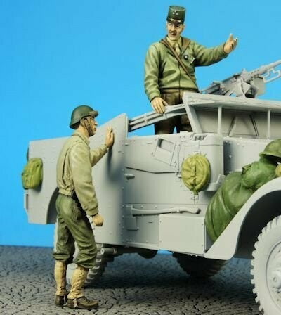 KMT35063F Général Leclerc & Officier Libération de Paris 1944