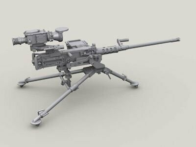 LF3D035 M2A1 QCB HMG on M3 tripod