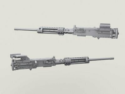 LF3D041 M2 HMG Body w/Surefire & Sight Mounts Replacement Set 1/35 Scale - including 2 MG Bodies