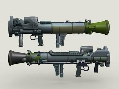 LF3D068 Carl-Gustaf M4 Multi-Role Weapon System w/Cover (4ea) 1/35