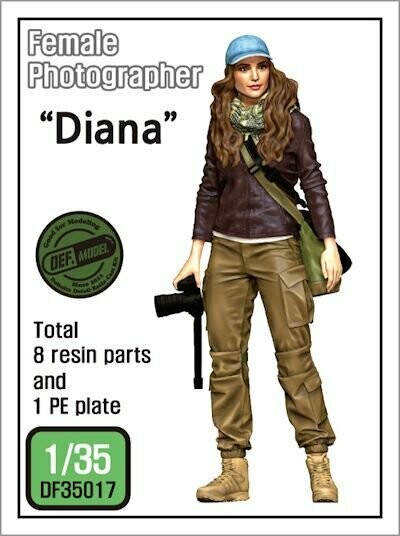 DEFDF35017 Modern Female Photographer "Diana" 1/35