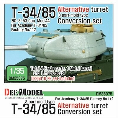 DEFDM35075 T-34/85 8part mold type Alternative turret Conversion set 1/35