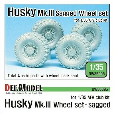 DEFDW35095 US Husky MK.III Sagged Wheel set ( for AFV Club 1/35)