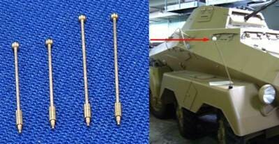 RB35A01 Outline marker2 x 13,8mm & 2 x 17,9mmFor different military vehicle 1/35