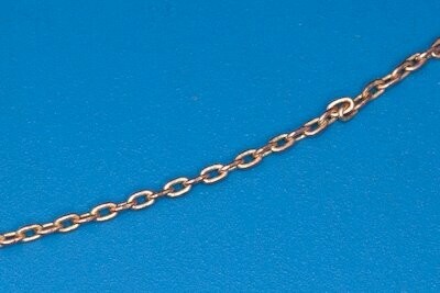 RB13402  Brass chain , L= 1,9mm  D= 1mm / 1 meter
