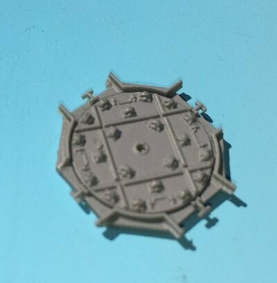 UM345 French military field narrow gauge turntable 1/72