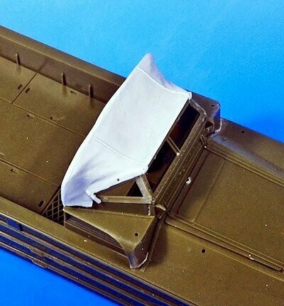 UM356 Cab tarpaulin for Dukw italeri kit