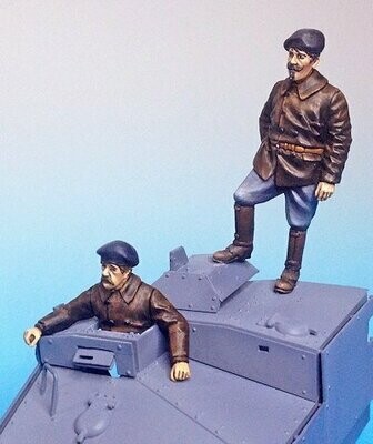 UM408 WWI French Tankers schneider crew 2 fgs