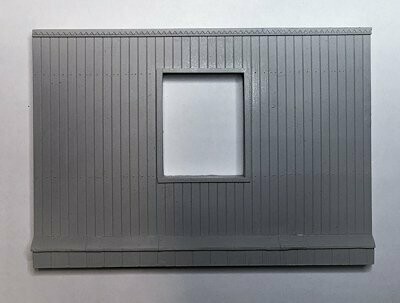UM422 Russian wooden house decorated section w/one window type 3