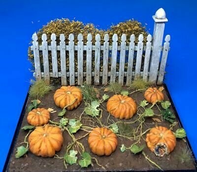 UM515 Pumpkins set w/laser cut leaves