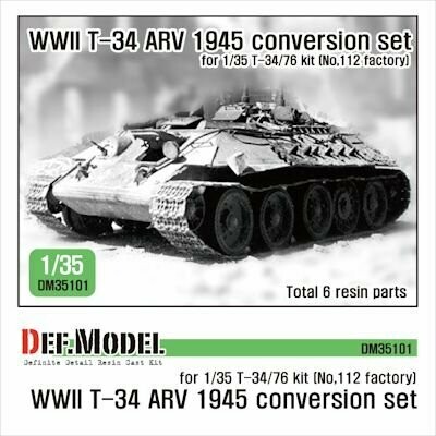 DEFDM35101 WWII Soviet T-34 ARV 1945 coversion set ( for 1/35 T-34 kit)