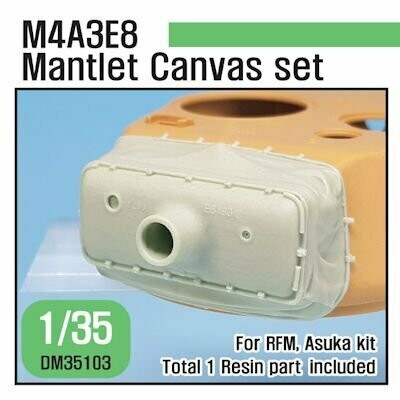 DEFDM35103 US M4A3E8 Sherman Mantlet canvas cover set (for RFM, Taska/Asuka kit 1/35)