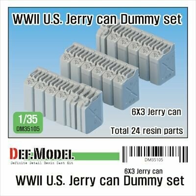DEFDM35105 WW2 US Jerry can Dummy set (for Jeep trailer kit 1/35)