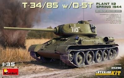 MINI35290 T-34-85 with D-5T. Interior Kit