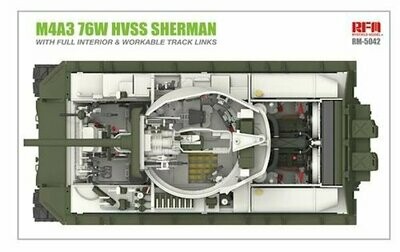 RFM5042 M4A3 76 W HVSS Sherman with full interior & workable tracks
