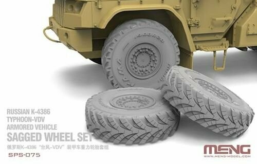 MENGSPS35075  Russian K-4386 Typhoon-VDV Armored Vehicle Sagged Wheel Set (RESIN)