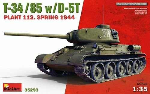 MINI35293 T34/85 WITH D5T PLANT 112 1944