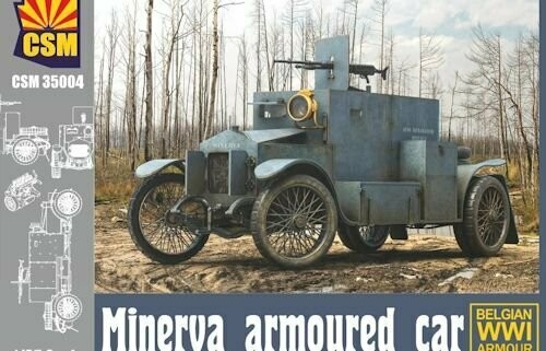 CSM35004 Minerva Armoured car with Belgian version  1/35