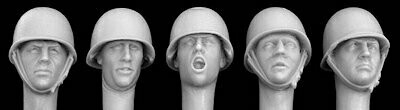 HORHFH05 : 5 Heads with French M51 steel helmet