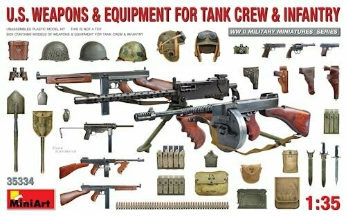 MINI35334 US Weapons & Equipment for Tank Crew & Infantry