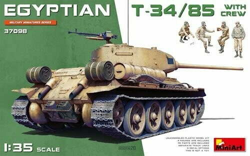 MINI37098  Egyptian T34-85 with Crew