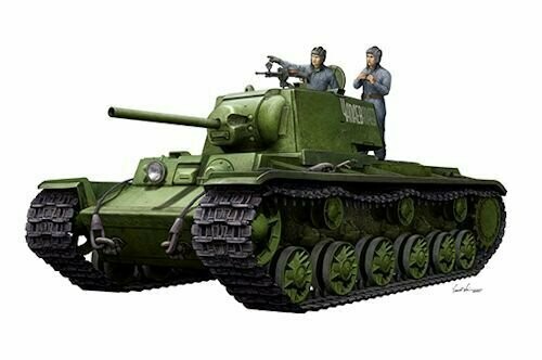 TRUM9597 KV-1 1942 Simplified Turret Tank w/Tank Crew 1-35