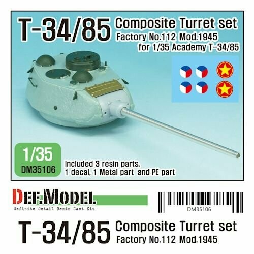 DEFDM35106 T-35/85 FAC N° 112 MOD 1945  TURRET SET 1/35