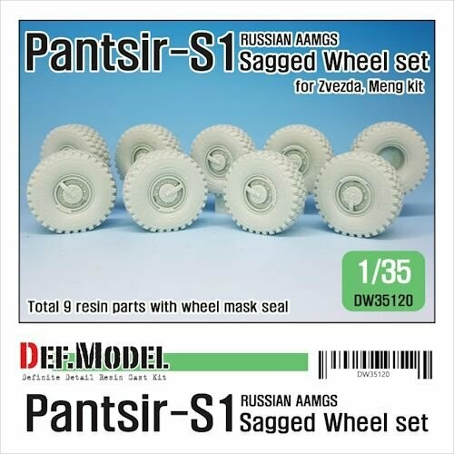 DEFDW35120 RUSSIAN PANTSIR S-1 GAGGED WHEEL SET FOR ZVEZDA/MENG/TRUMPETER  1/35