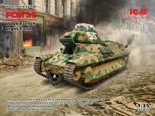 ICM35336 FCM 36 French light Tank WW II-1/35