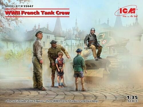 ICM35647 French Tank crew WW II