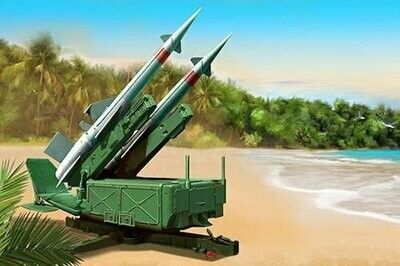 TRUM2353 Soviet 5P71 Launcher with 5V27 Missile Pechora (SA-3B Goa) Rounds Loaded