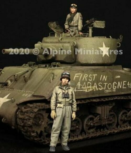 AM35286 US TANK COMMANDER WW II  SET 2FGS  1-35