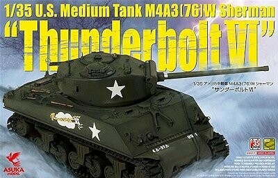 ASUKA35036  M4A3 (76) W  SHERMAN THUNDERBOLT COL CREIGHTON ABRAMS