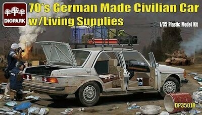DP35018 German made civilian car with living suppli 1/35