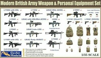 GM35026 Modern British Army Weapon and Equipment Set