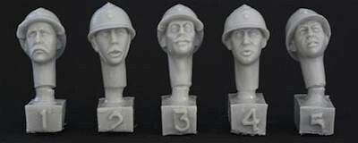 Hornet 1/35 5x Different Heads With WWII Soviet Tank Helmets #hrh05 for sale online 