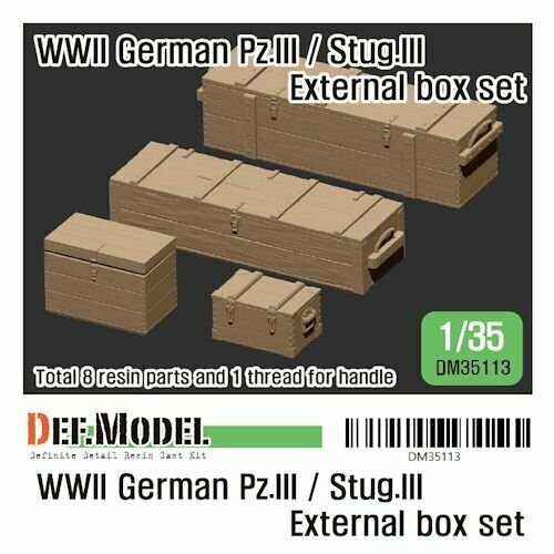 DEFDM35113 WWII German Pz.III / Stug.III Extra stowage box set