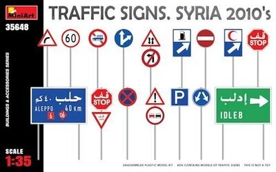 MINI35648 Traffic Signs Syria 2010's 1/35 -50%