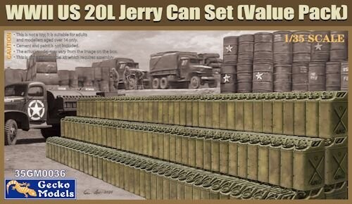 GM35036  WW II US 20 L JERRYCAN SET
