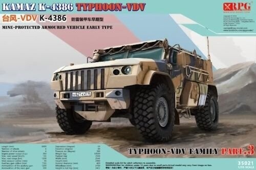 RPG35021 KAMAZ K-4386 Typhoon-VDV Mine-Protected Armoured Vehicle Early Type 1/35