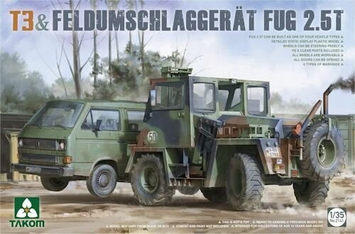 TAKOM2141   T3 & Feldumschlaggerat Fug 2.5t 1/35