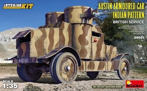 MINI39021  Austin Armoured Car Indian Pattern 1-35