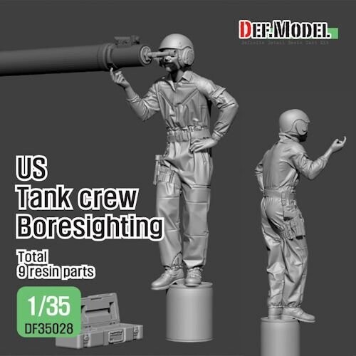 DEFDF35028  Modern US M1A2 Tankcrew boresighting(1) (included 3D printed M27a3 part)