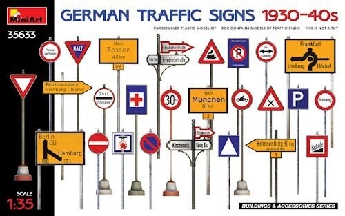 MINI35633 German Traffic Signs '30-40 1-35