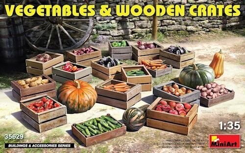 MINI35629 Vegetables & Wooden Crates 1-35