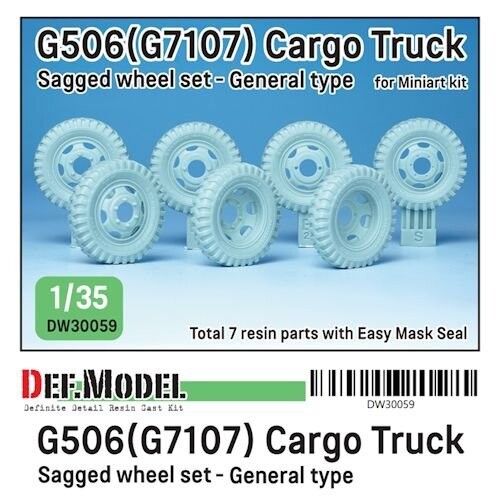 DEFDW30059 U.S. G7107(G506) Cargo Truck General type Wheel set (for ICM, miniart 1/35)