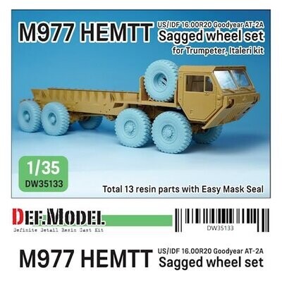 1 DEF.MODEL,DW3078 US M1082 LMTVT Sagged Wheel set 1:35 Michelin XML tires 