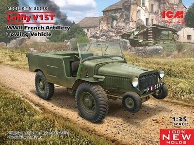 ICM35570 Laffly V15T WWII French Artillery Towing Vehicle 1-35