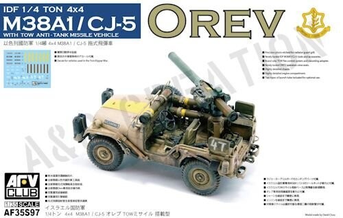 AFV35S97 IDF 4x4 M38A1-CJ05 OREV Anti Tank Missile Vehicle 1-35