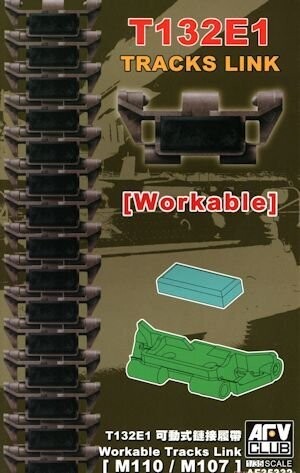 AFV35332   M110-M107   T132E1  Workable Track Link  1-35
